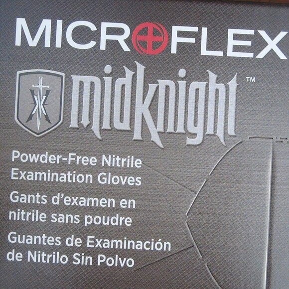 (300) MicroFlex Midknight MK-296 Disposable NITRILE Exam Gloves Powder Free XS - Picture 2 of 8